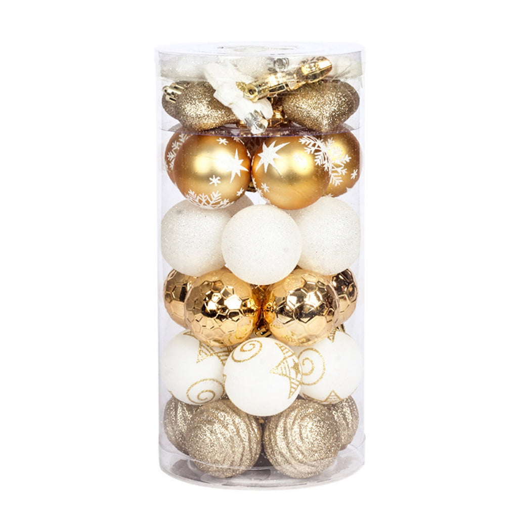 Haunt & Co Christmas Balls - Christmas Tree Decoration Ornaments Shatterproof Hanging Balls for Birthday Halloween Holiday Wedding Decorations Set of 41 pcs