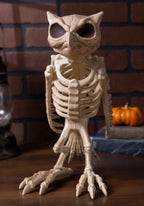 Haunt & Co USA Owl Skeleton - 13.5 in