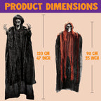 Haunt & Co 3 Pack Halloween Hanging Ghosts,Scary Skeleton Ghosts Grim Reapers Decorations for Halloween Indoor Outdoor Yard Home Decorations