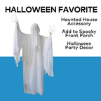 Haunt & Co Morris Costumes4 Ft. 7" x 5 Ft. 5 1/2" Skeleton Ghost Animated Prop Standing
