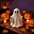 Haunt & Co PLLFRLRT Cute Halloween Decorations Resin Tabletop Statue Ghost Ornaments Mantel Shelf Party Home Decors