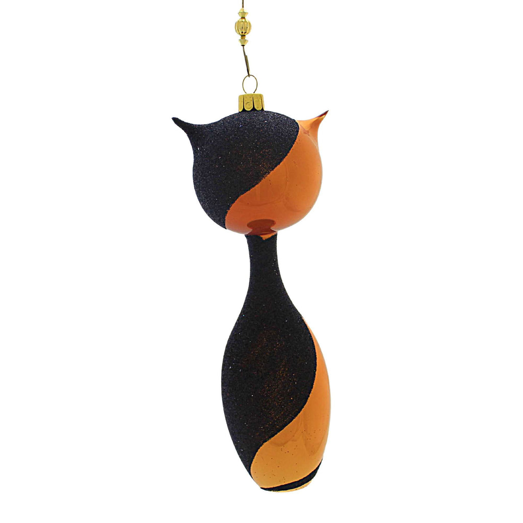 Haunt & Co Santa Land 7.25In I Am Siamese If You Need, Glass, Ornament Cat Halloween Mid Century Mcm 24O1000