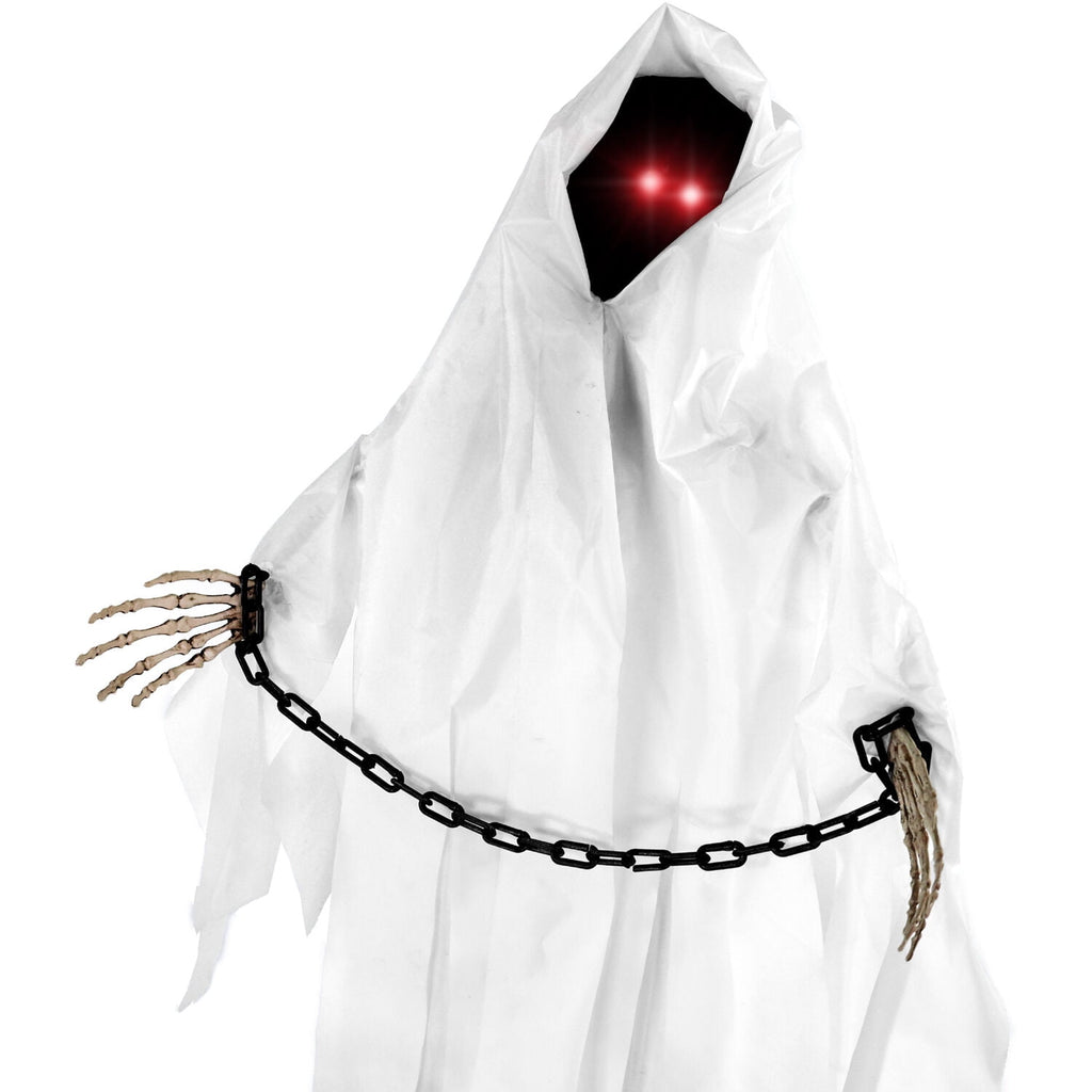 Haunt & Co 4.3 ft Touch-Activated Animated Spectre on Tomb Halloween Accessory