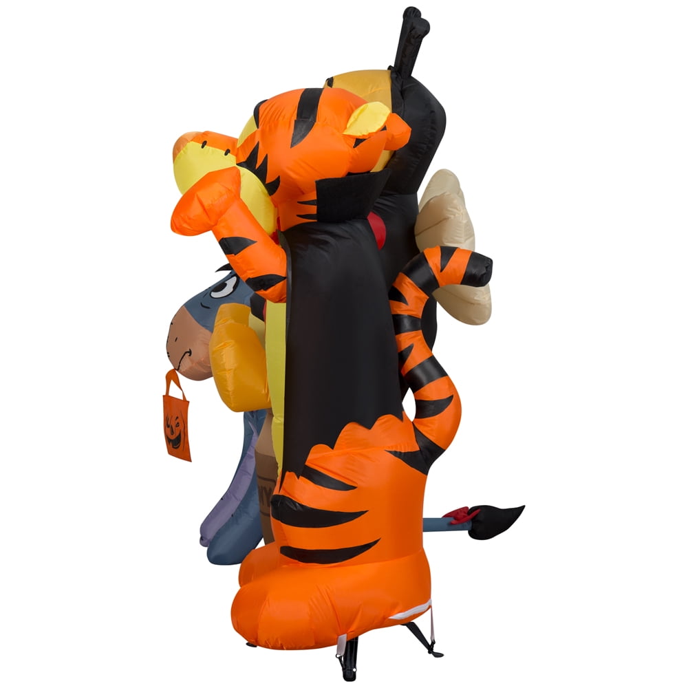 Haunt & Co Airblown Inflatable Halloween Pooh and Friends Scene Disney, 5 ft Tall, Multi