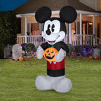 Haunt & Co Airblown Inflatable Retro Mickey Mouse with Pumpkin 5ft tall