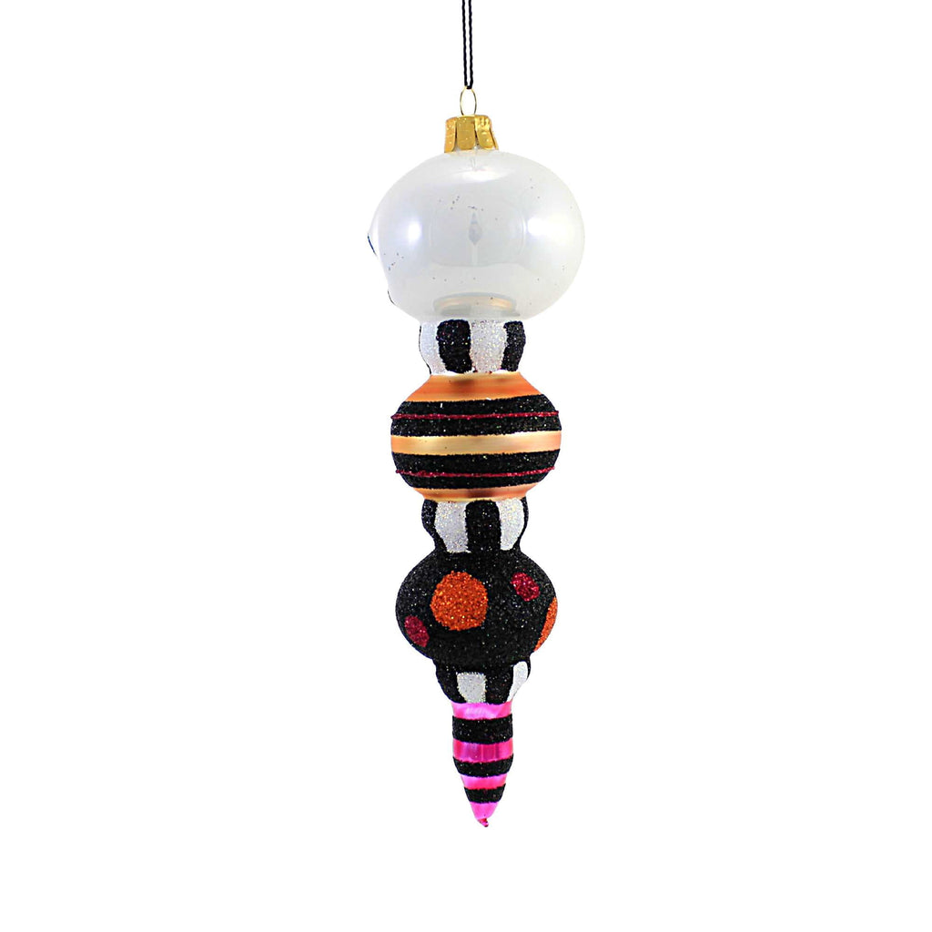 Haunt & Co Sbk Gifts Holiday Halloween Skeleton Totem Drop Ornament Retro Style 33169Go149