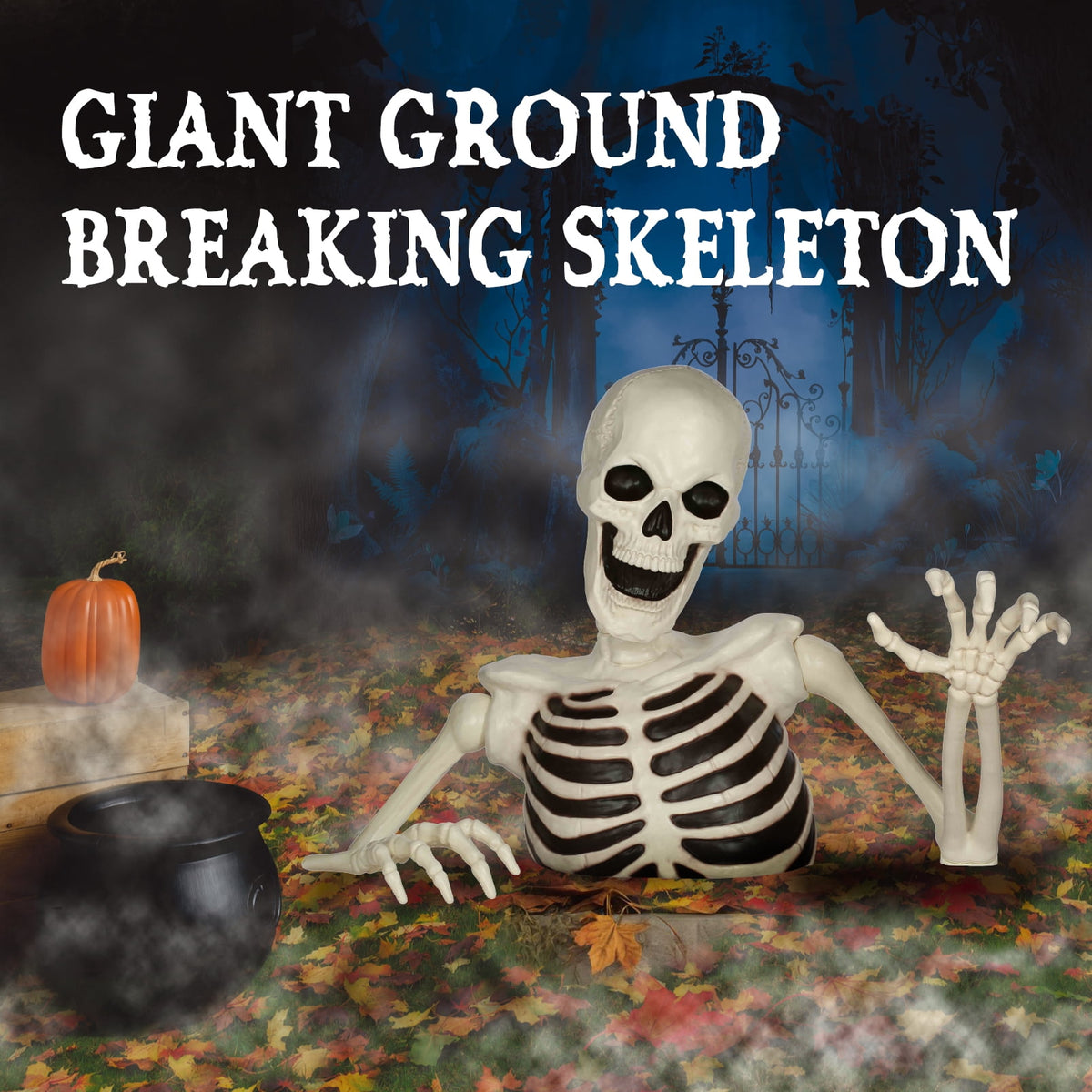 Haunt & Co 48" Halloween Giant Groundbreaker Skeleton