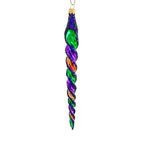 Haunt & Co Sbk Gifts Holiday Purple Orange Green Twist Set/3 Halloween Ornament Retro