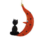 Haunt & Co Santa Land Night Guardian - 1 Glass Ornament 6.00 Inch, Glass - Halloween Ornament Crescent Moon 23D1010