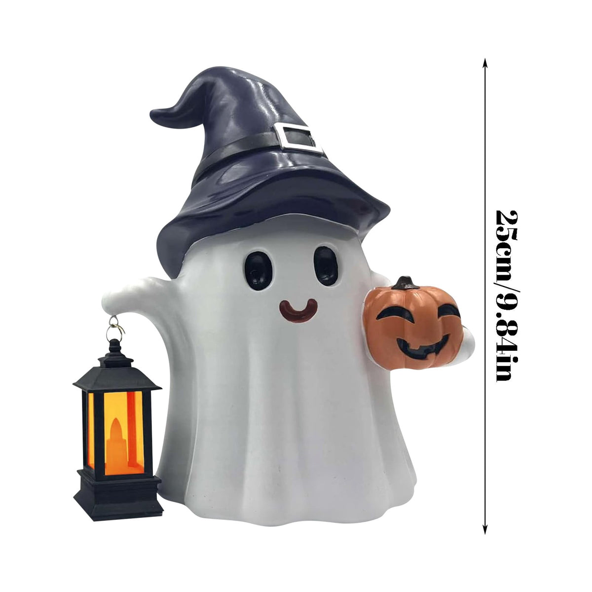 Haunt & Co 2pcs 9.8inch Halloween Decorations Pumpkin Decoration Desktop Ornament For Home Party Decoration Holiday Festive