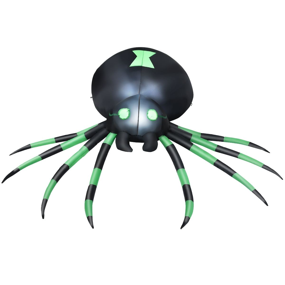 Haunt & Co Patiojoy 6FT Inflatable Blow-Up Spider With LED Lights Outdoor Yard