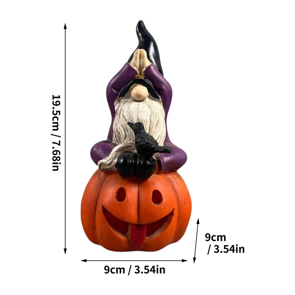 Haunt & Co Halloween Spooky Ghostface Dwarf Ornaments â?? Quirky Faces with Eerie Shadows, Halloween Decorations for Dining Tables, Party Setups & Indoor Halloween Displays â?? perfect for Halloween Parties
