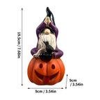 Haunt & Co Halloween Spooky Ghostface Dwarf Ornaments â?? Quirky Faces with Eerie Shadows, Halloween Decorations for Dining Tables, Party Setups & Indoor Halloween Displays â?? perfect for Halloween Parties