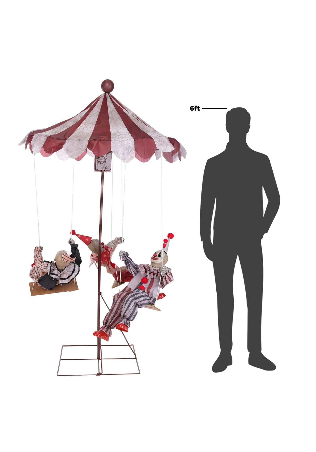 Haunt & Co Clowns Go Round Animated Prop