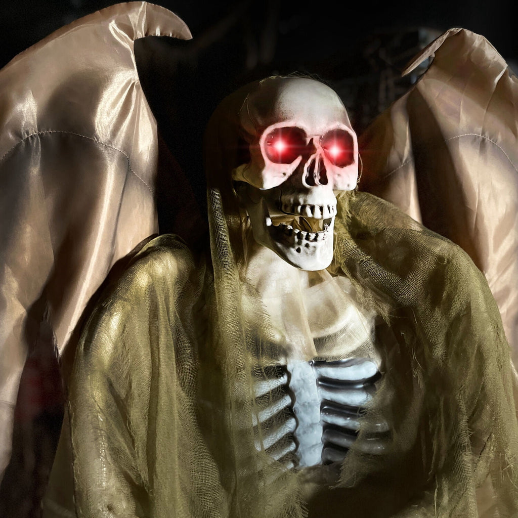 Haunt & Co 5.5 ft Life-size Animatronic Reaper with Wings