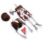Haunt & Co Yescom Halloween 5.6Ft Life Size Skeleton Cowboy Detailed Costume Outdoor Indoor Haunted House Props Decor 2026