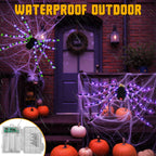 Haunt & Co Outdoor, 5Ft Giant Spider Light Up Spider, 2 Pack Scary Large Halloween Spider Decor for Home Party Favor Yard Decor