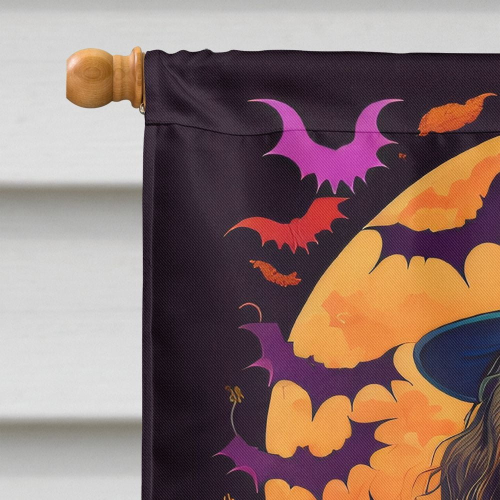 Haunt & Co Halloween Boykin Spaniel Dog House Flag 28x40IN Double-Sided Polyester Decorative Sleeve Pole Flag