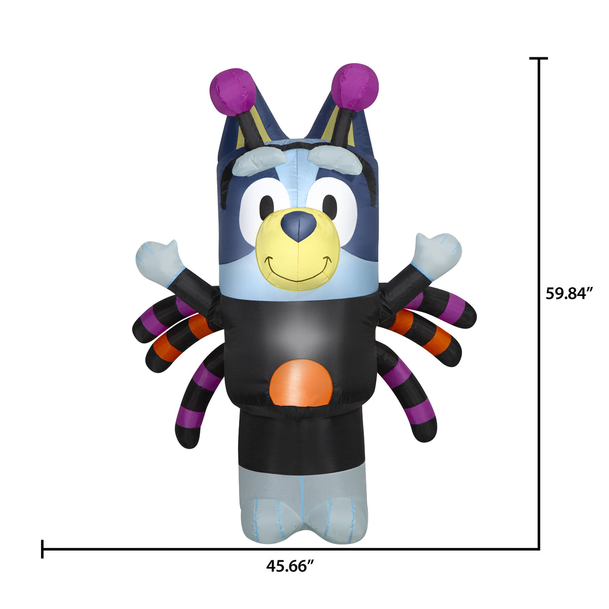 Haunt & Co Halloween Airblown Yard Inflatables in Spider Costume 45.66 in x 37.79 in x 59.84 in 3.13 lb