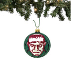 Haunt & Co Frankenstein Ball Ornament Polish Glass The Halloween Collection by Thomas Glenn