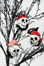 Haunt & Co 3-Piece Pirate Cove Skull Head Halloween Ornament