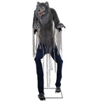 Haunt & Co 7 ft Tall Motion-Activated Towering Werewolf, Premium Halloween Animatronic, Plug-In