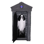 Haunt & Co 6.7 ft. Motion-Triggered Mausoleum Halloween Animatronic by Tekky