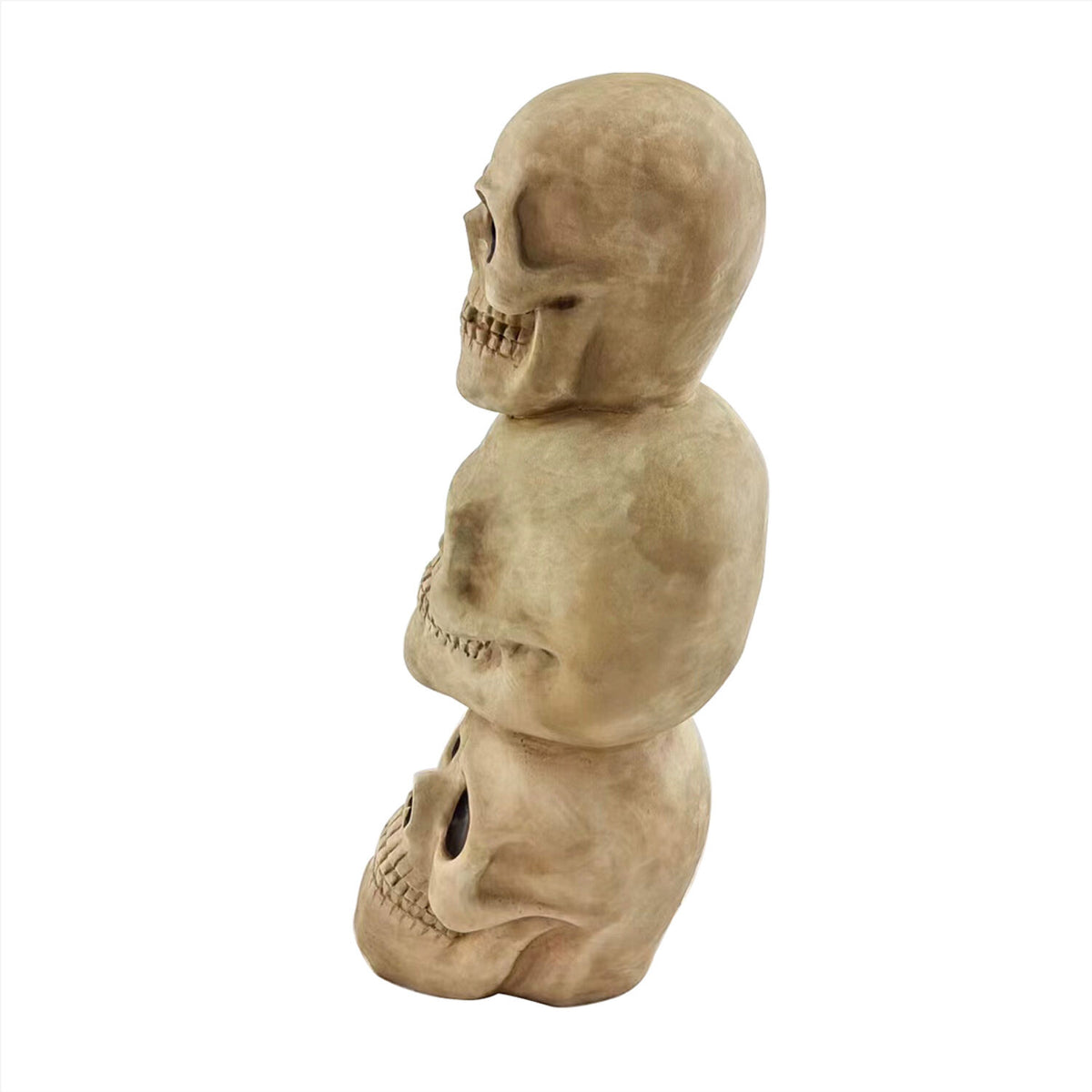 Haunt & Co 37" Skull Stack Statue with LED Eyes