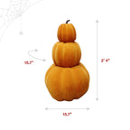 Haunt & Co Pumpkin Stack Orange Halloween & Thanksgiving Décor with Stakes, 2.4-Ft