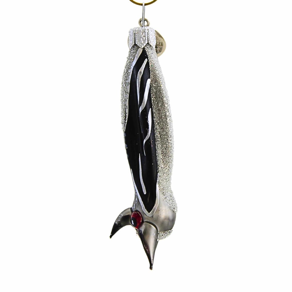 Haunt & Co Morawski 2.75In Black And Silver Mini Bat, Glass, Ornament Halloween Gem Size 17446