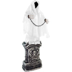 Haunt & Co 4.3 ft Touch-Activated Animated Spectre on Tomb Halloween Accessory