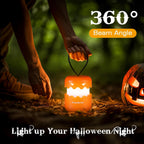 Haunt & Co EverBrite 3-Pack Halloween Pumpkin Lantern, Collapsible Jack O Lantern Pumpkins with Lanyard, Halloween Party Favors, Light up Pumpkin Outdoor