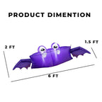 Haunt & Co Zone Tech 6 FT Inflatable Bat Car Trunk Decor with Built-in LEDs, Blow Up Decoration for Halloween (1-Pack)