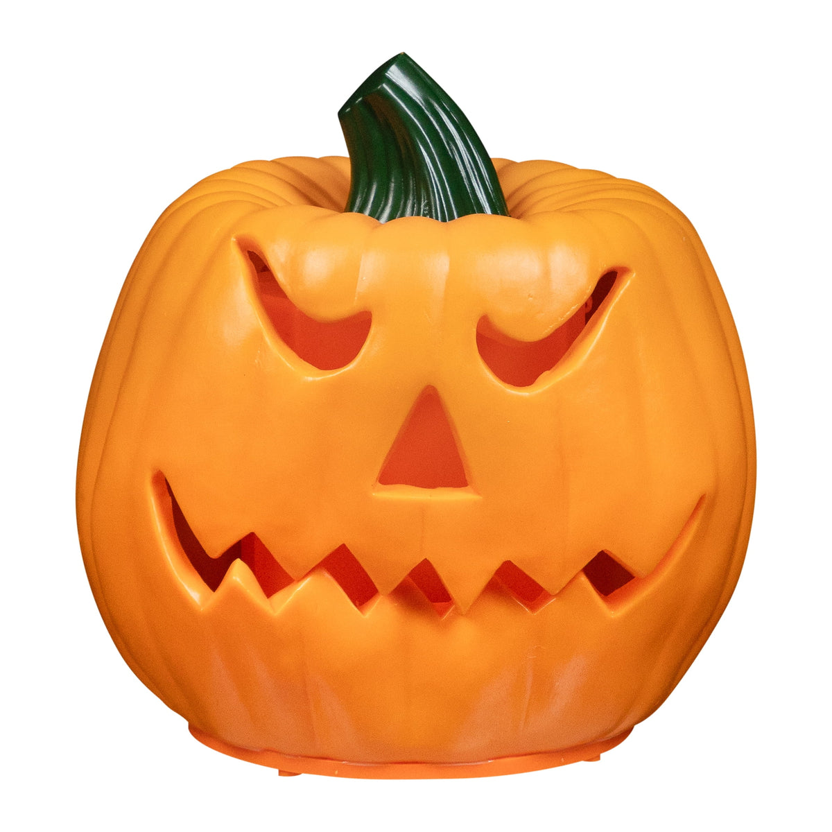 Haunt & Co 9.75" Jack-O-Lantern Animated Double-Sided Halloween Pumpkin - Orange/Green