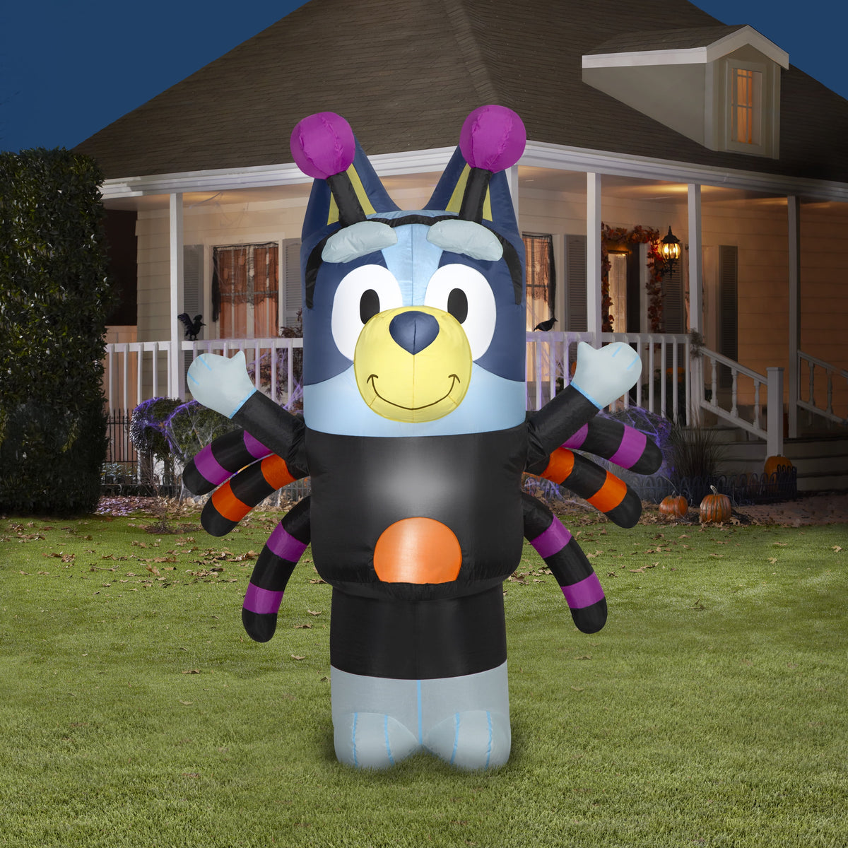 Haunt & Co Halloween Airblown Yard Inflatables in Spider Costume 45.66 in x 37.79 in x 59.84 in 3.13 lb