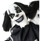 Haunt & Co Lifesize 5.5 ft Animatronic Two-Headed Clown with Lights and Sound, Indoor/Outdoor