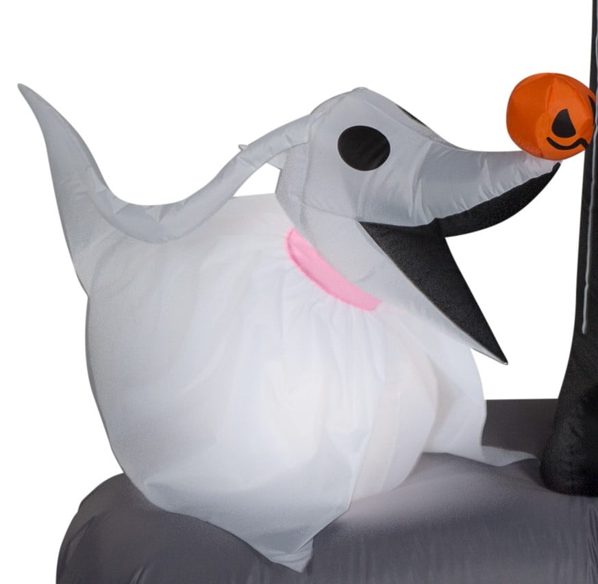 Haunt & Co Industries Yard Inflatables Nightmare Before Christmas Halloween Town Scene, 6 ft