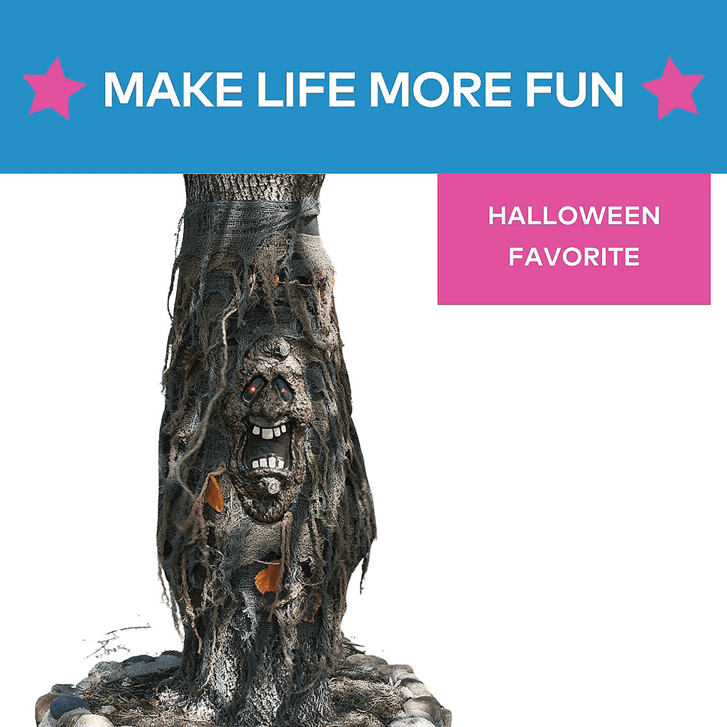 Haunt & Co FX Black Ghost Halloween Outdoor Decor, Red Eyes Fade In and Out (1 Count)