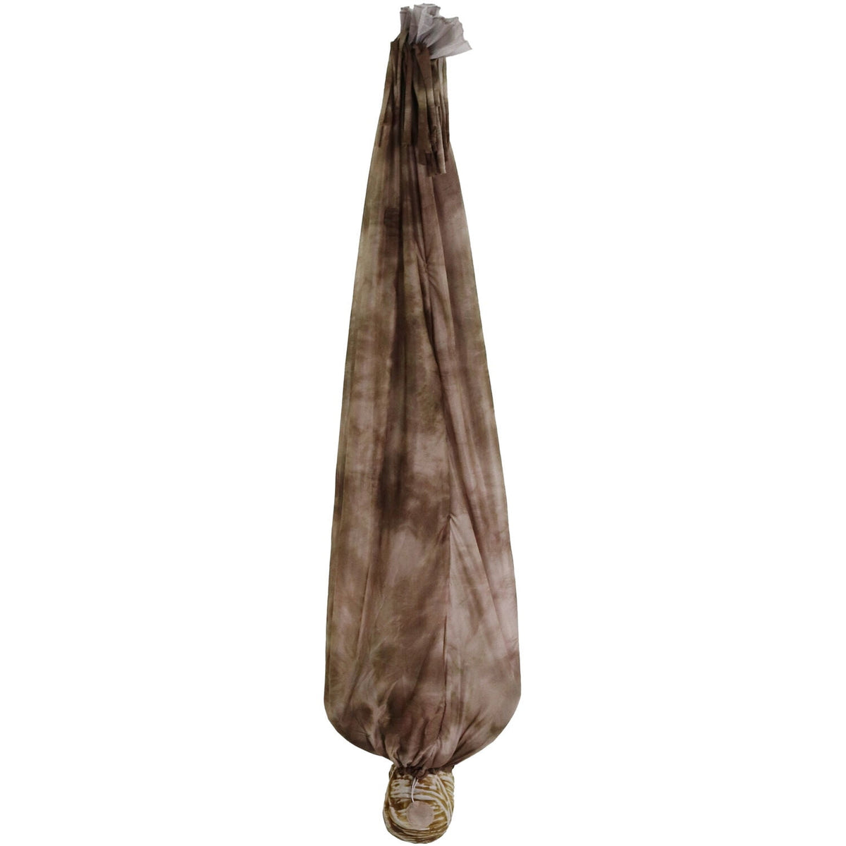 Haunt & Co 5 ft Animatronic Upside-Down Shaking Mummy with Sounds and Light-Up Eyes for Scary
