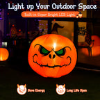Haunt & Co Costway 4 FT Halloween Inflatable Pumpkin Large Blow up with Build-in LED Light