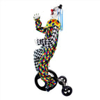 Haunt & Co 5.9 ft Voice & Sound-Sensor Clown on Tricycle Halloween Animatronic