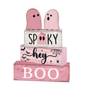 Haunt & Co 5 Pcs Halloween Haunted Ghostly Ornaments â?? Gentle Tones with Spooky Shadows, Halloween Decorations for Snack Tables, Dessert Stations & Halloween Party Setups â?? great for Halloween Parties