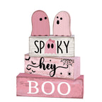 Haunt & Co 5 Pcs Halloween Haunted Ghostly Ornaments â?? Gentle Tones with Spooky Shadows, Halloween Decorations for Snack Tables, Dessert Stations & Halloween Party Setups â?? great for Halloween Parties