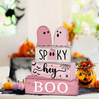 Haunt & Co 5 Pcs Halloween Haunted Ghostly Ornaments â?? Gentle Tones with Spooky Shadows, Halloween Decorations for Snack Tables, Dessert Stations & Halloween Party Setups â?? great for Halloween Parties
