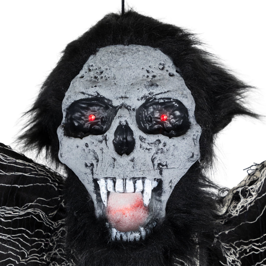 Haunt & Co Animated Hanging Zombie Vampire with Lights and Sound - 5'