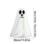 Haunt & Co 2 Pack Standing Ghost Dog Halloween Decorations, Cute Spooky Yard Lawn Porch Decor, Weather Resistant Plastic Figurines for Outdoor Indoor Home Party Display
