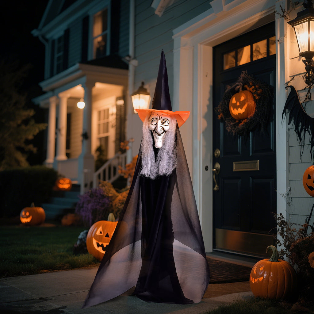 Haunt & Co Fun Little Toys 3 Pcs Halloween Witch Decorations, 43" Wicked Witches Decor, Scary Halloween Stakes