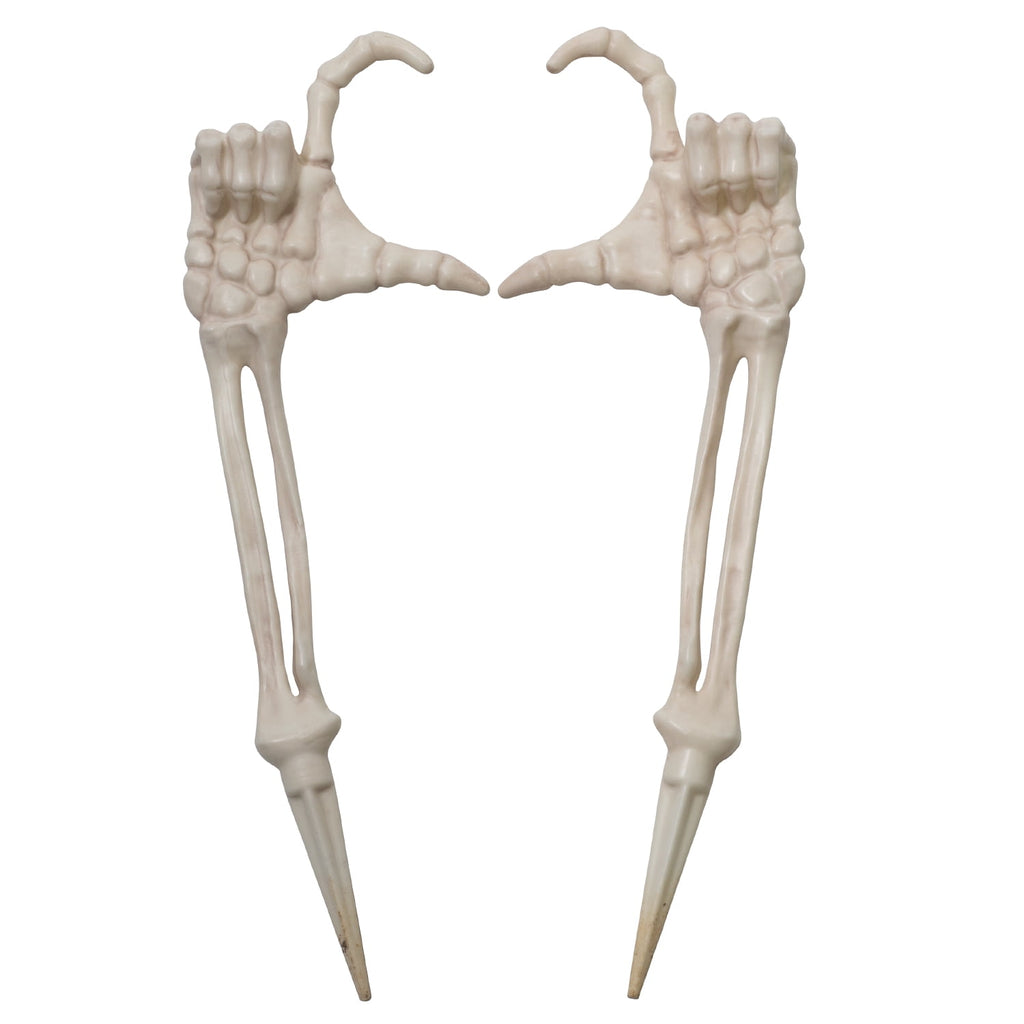 Haunt & Co Halloween Skeleton Stakes Decorations, Love Pose 2 Piece Hands Arms with Lawn Stakes