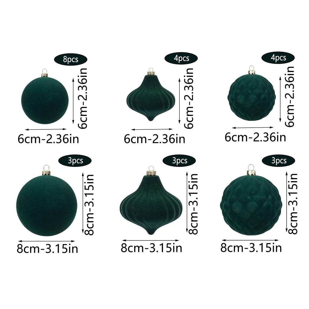 Haunt & Co HBBKVI Purple 3.1" Christmas Balls Christmas Tree Decoration Ornaments Shatterproof Hanging Balls for Birthday Halloween Holiday Wedding Decorations Set of 25pcs