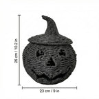 Haunt & Co Aximioll Halloween Spooky Seaweed Pumpkin Ornaments â?? Bold Shape with Eerie Shadows, Halloween Decorations for Holiday Parties & Trick or Treat Nights for Halloween Parties with spooky party setups